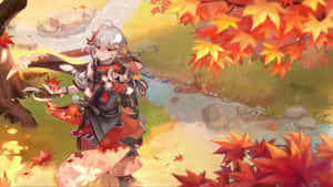 Genshin Impact Autumn Adventure Wallpaper