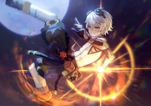 Genshin Impact Bennett With Sword And Vision Wallpaper