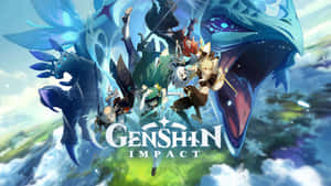 Genshin Impact Characters Gather For An Epic Adventure Wallpaper