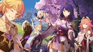 Genshin Impact Characters United Wallpaper