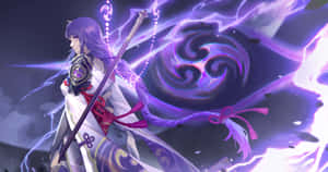 Genshin_ Impact_ Electro_ Character_ Art Wallpaper