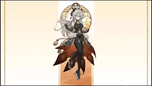 Genshin Impact Ganyu Décor Beautiful Fantasy World Wallpaper Wallpaper