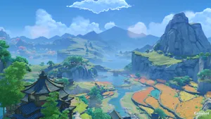 Genshin_ Impact_ Liyue_ Harbor_ View Wallpaper