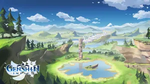 Genshin_ Impact_ Lush_ Valley_ View Wallpaper