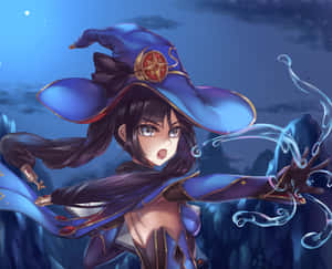 Genshin Impact Mona: Master Astrologist & Hydro Master Wallpaper