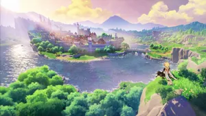 Genshin_ Impact_ Mondstadt_ Riverside_ View Wallpaper