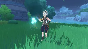 Genshin Impact's Adventurer, Bennett, Ready For Action Wallpaper