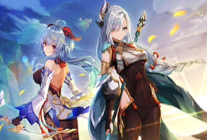 Genshin Impact Shenheand Qiqi Dynamic Duo Wallpaper