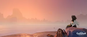 Genshin_ Impact_ Sunset_ Contemplation Wallpaper