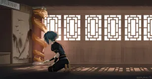 Genshin Impact Xingqiu Unleashes His Water-based Powers In Battle. Wallpaper