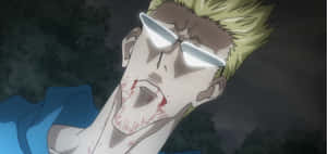 Genthru From Hunter X Hunter Unleashing His Destructive Power Wallpaper