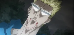 Genthru From Hunter X Hunter Unleashing His Destructive Power Wallpaper