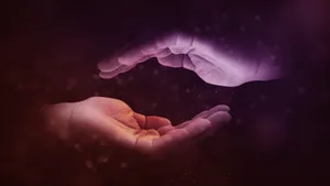 Gentle_ Hands_ Creating_ Sparkle Wallpaper