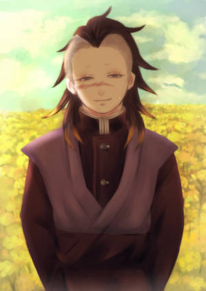 Genya In Yellow Flower Field Wallpaper