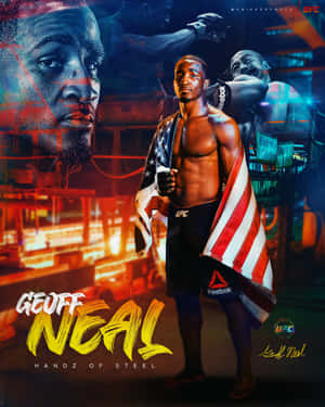 Geoff Neal U F C Fighter Handzof Steel Wallpaper