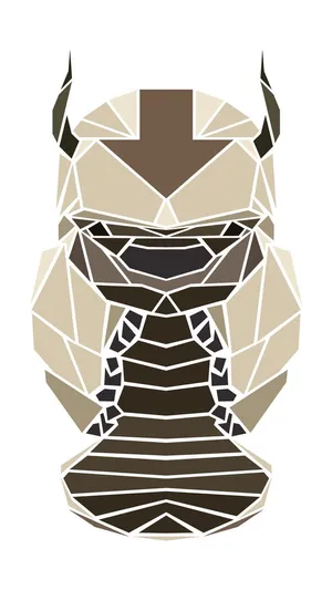 Geometric Art Of Appa From Avatar Wallpaper