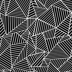Geometric Black And White Pattern Wallpaper