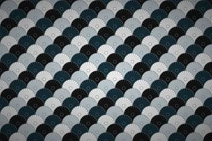 Geometric Japanese Waves Pattern Wallpaper