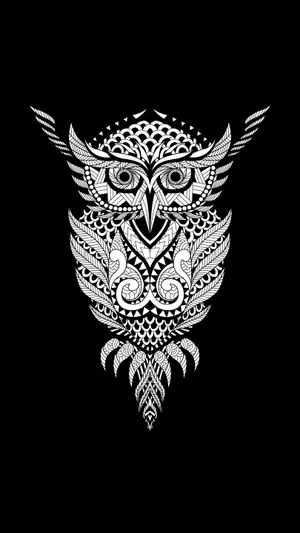 Geometric Owl Hd Tattoo Wallpaper