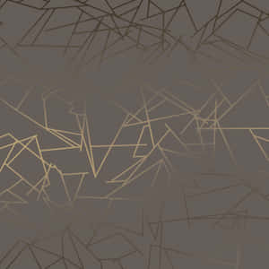 Geometric Pattern In Gold And Black Wallpaper