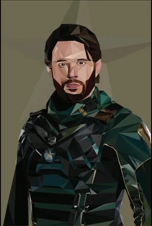 Geometric Soldier Boy Artwork Wallpaper