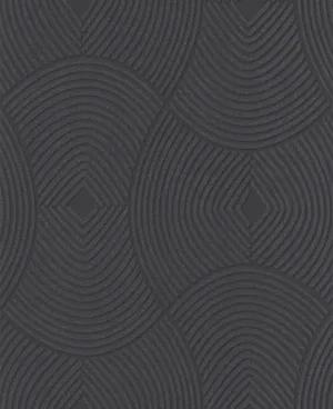 Geometric Texture Black Pattern Wallpaper