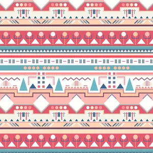 Geometric Tribal Pattern Wallpaper
