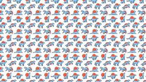 Geometric Wolf Pattern In Grayscale Wallpaper