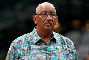 George Gervin Nba Legend Basketball Wallpaper