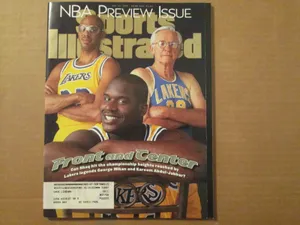 George Mikan With Shaquille O'neal And Kareem Abdul-jabbar Wallpaper