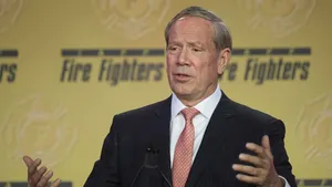 George Pataki In A Speech With Hand Gestures Wallpaper