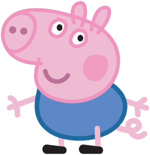 George Pig Delighting In Playtime Wallpaper