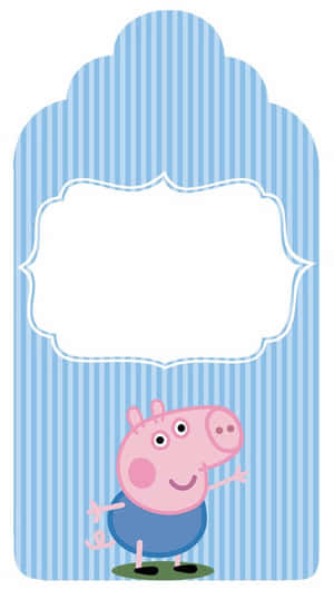 George Pig Enjoying A Day Outdoors Wallpaper