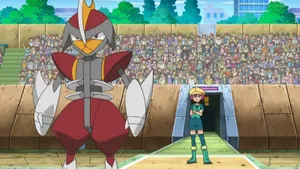 Georgia And Bisharp Pokemon Battle Wallpaper