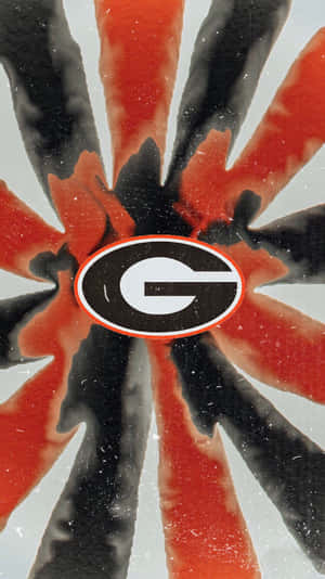 Georgia Bulldogs Phone Tie Dye Sun Rays Wallpaper