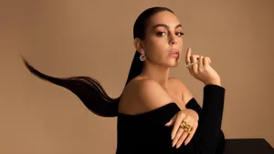 Georgina Rodríguez Elegant Portrait Wallpaper