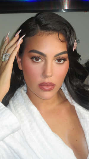 Georgina Rodríguez Glamorous Look Wallpaper