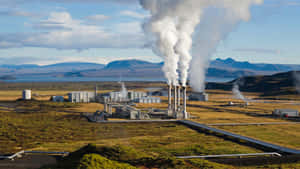 Geothermal_ Energy_ Plant_ Iceland Wallpaper