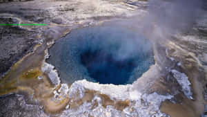 Geothermal Hot Spring Aerial View.jpg Wallpaper