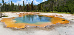 Geothermal_ Hot_ Spring_ Colors Wallpaper