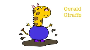 Gerald Giraffe Cartoon Character Wallpaper