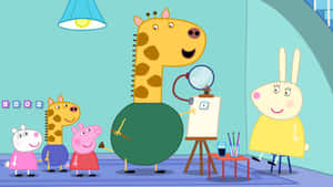 Gerald Giraffe Peppa Pig Art Class Wallpaper