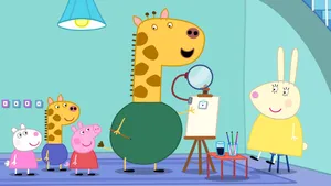 Gerald Giraffe Peppa Pig Art Class Wallpaper