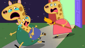 Gerald Giraffe Troubleat Night Wallpaper