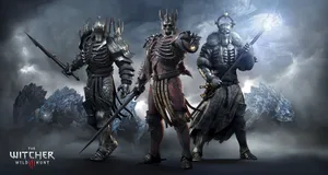 Geralt Of Rivia Taking On The Wild Hunt Wallpaper