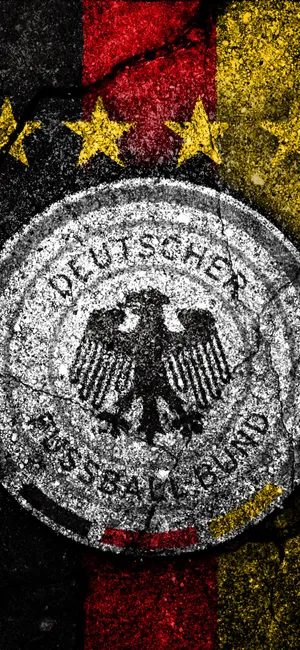 Germany National Football Team Logo Grunge Texture Wallpaper