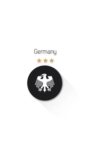 Germany National Football Team Logo In Black Wallpaper