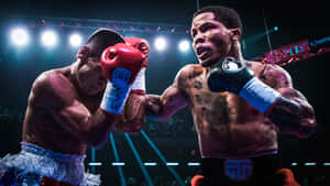 Gervonta Davis At The Wba Super Featherweight Titlematch Wallpaper