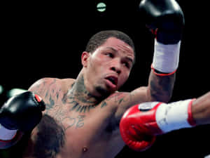 Gervonta Davis Boxing In The Ring. Wallpaper