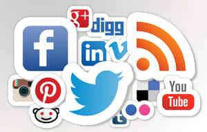 Get Connected With Social Media Wallpaper